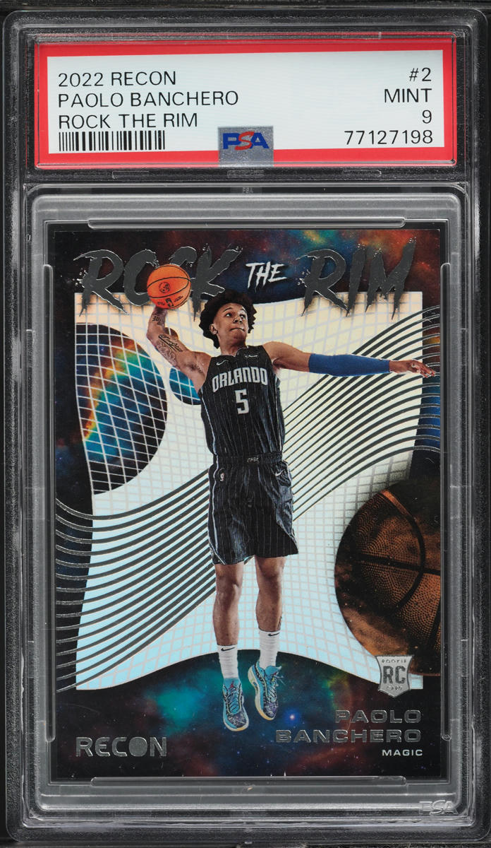 2022 Panini Recon Rock The Rim Paolo Banchero ROOKIE #2 PSA 9 MINT