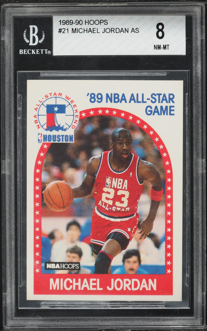 1989 Hoops Michael Jordan ALL-STAR #21 BGS 8 NM-MT