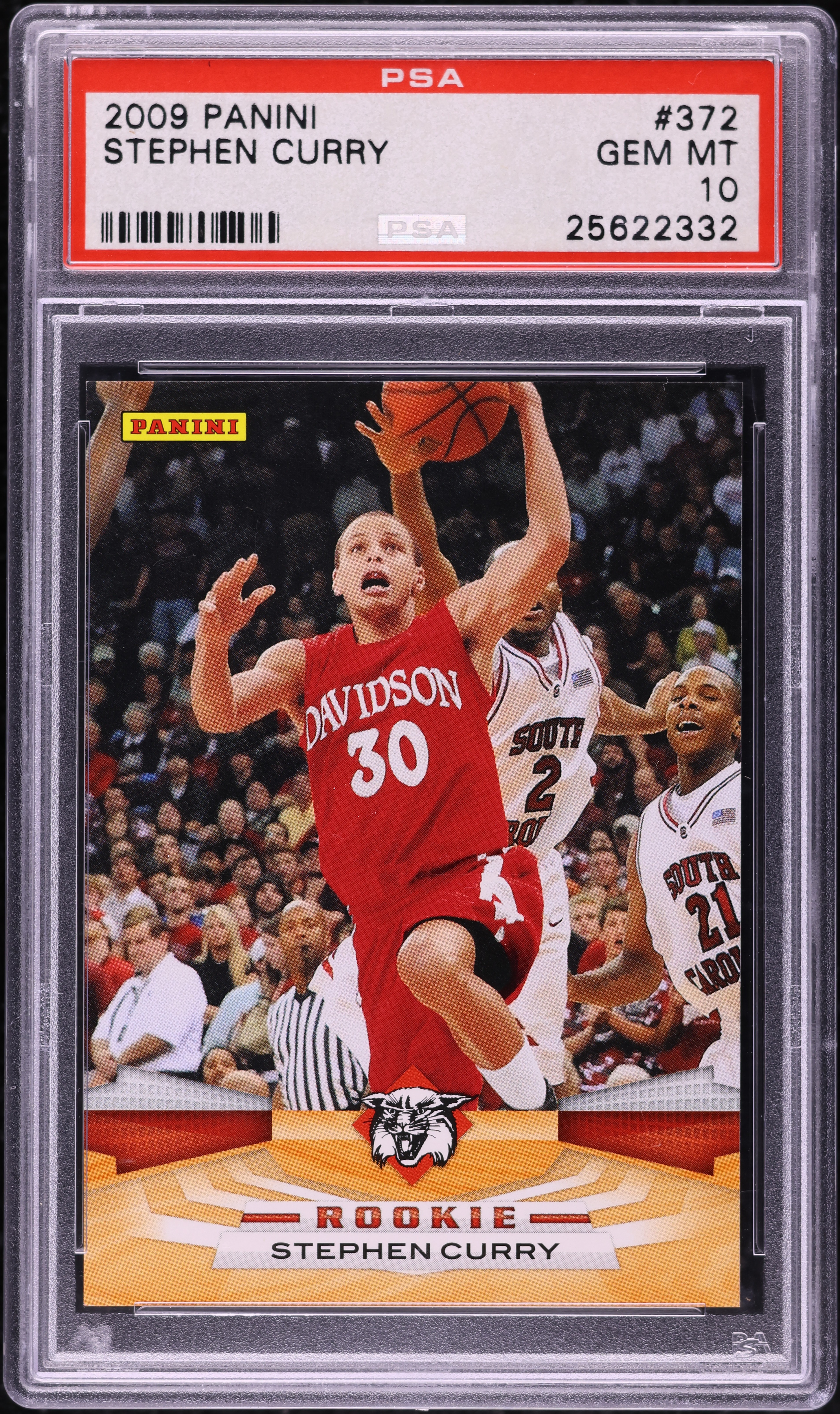 2009 Panini Basketball Stephen Curry ROOKIE #372 PSA 10 GEM MINT