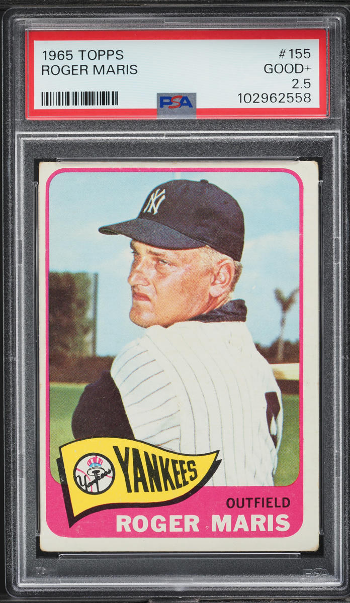 1965 Topps Roger Maris #155 PSA 2.5 GD+