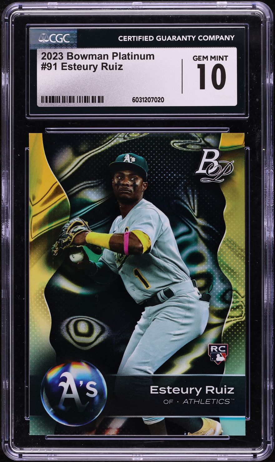2023 Bowman Platinum Esteury Ruiz ROOKIE #91 CGC 10 GEM MINT