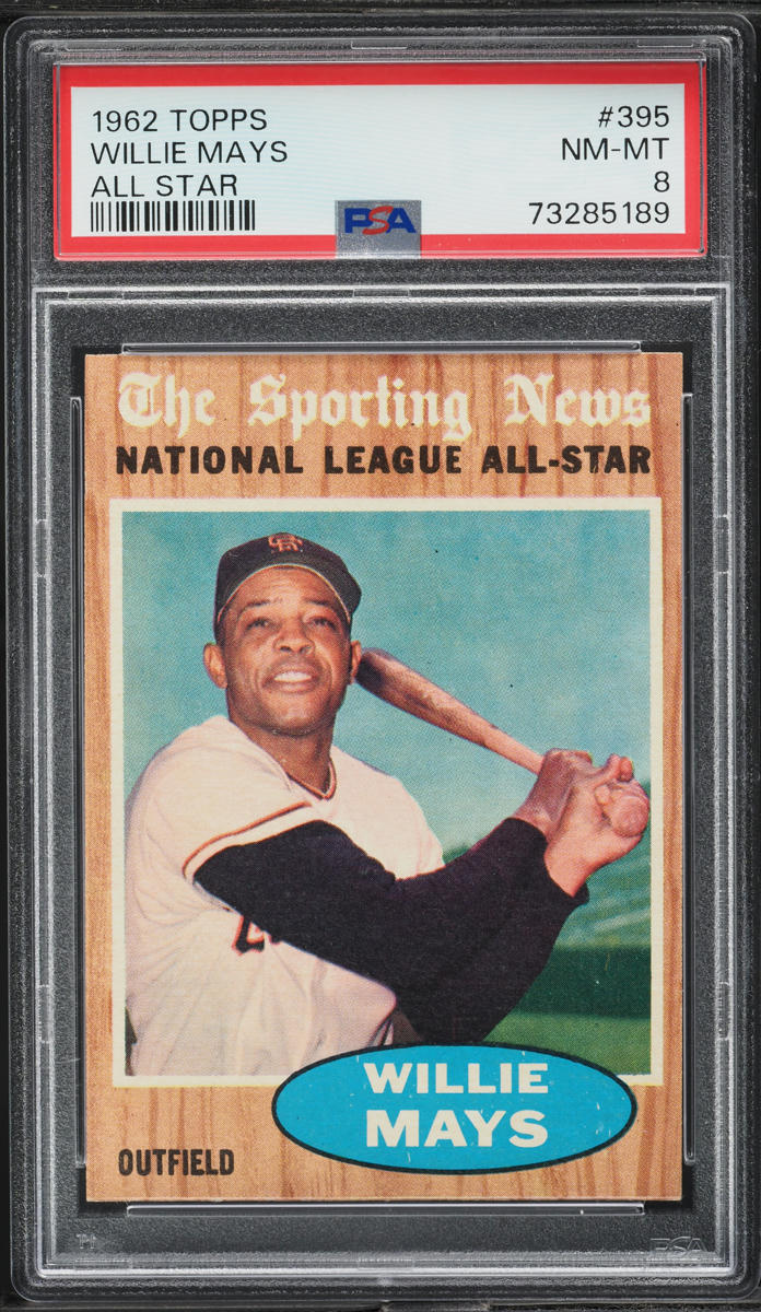 1962 Topps Willie Mays ALL-STAR #395 PSA 8 NM-MT