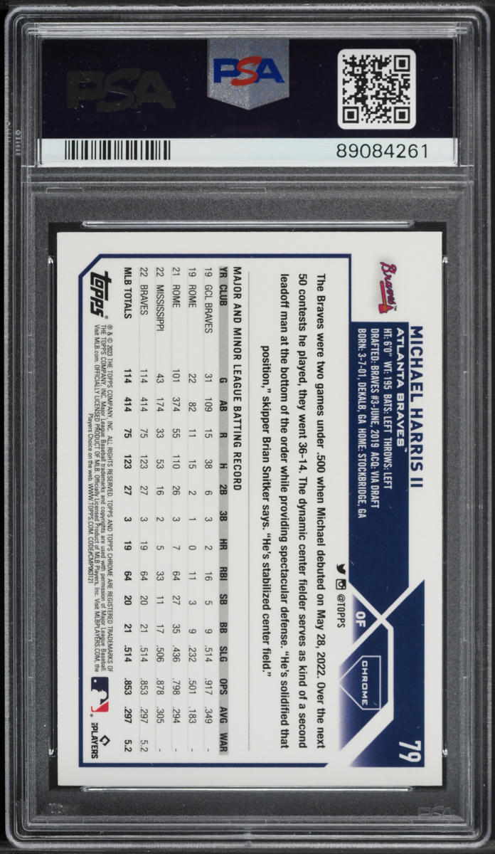 2021 Leaf Gold Limited Edition Michael Harris II Rookie Card #43 - Mint!