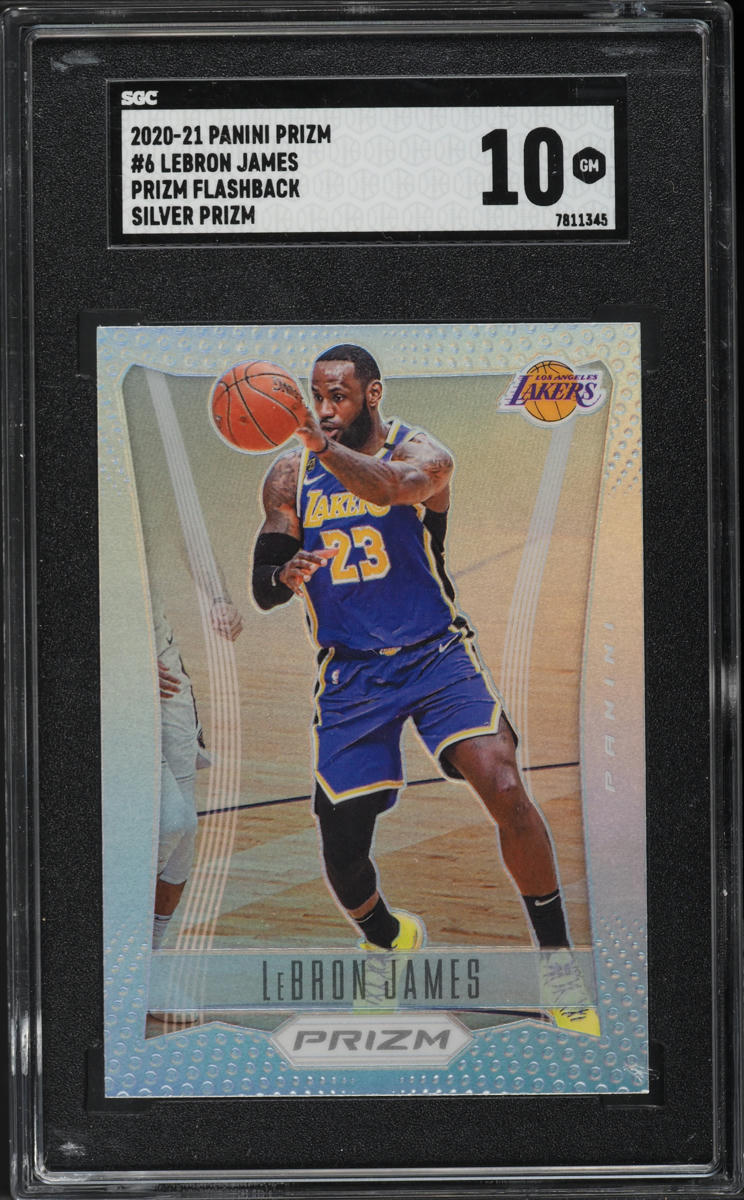 2020 Panini Prizm Flashback Silver LeBron James #6 SGC 10 GEM MINT