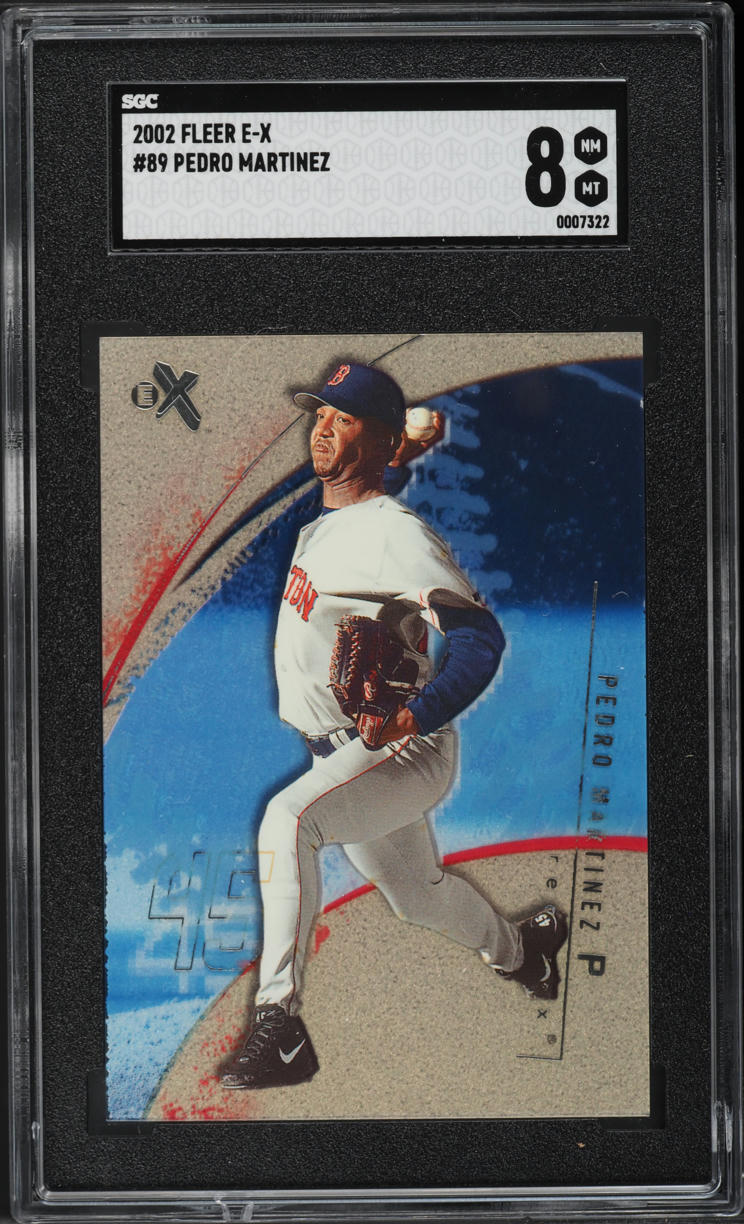 2002 Fleer E-X Pedro Martinez #89 SGC 8 NM-MT