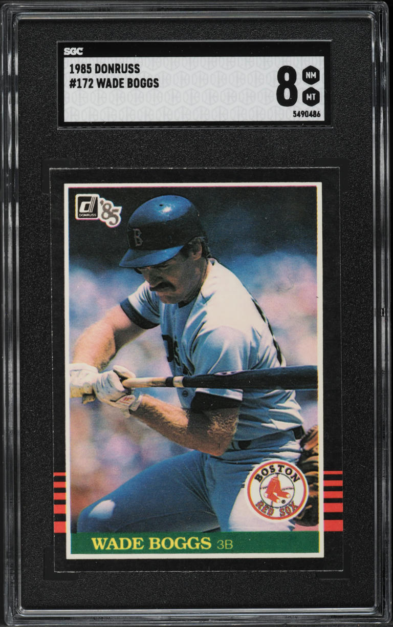 1985 Donruss Wade Boggs #172 SGC 8 NM-MT