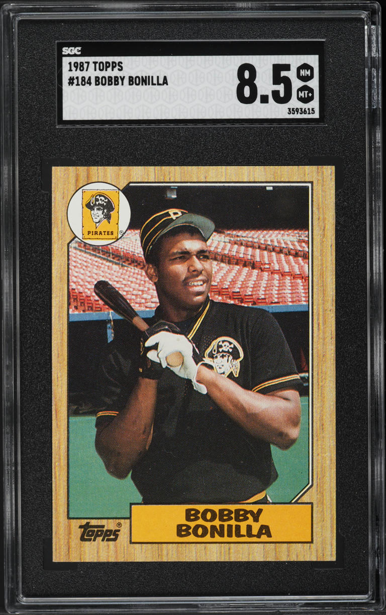 1987 Topps Bobby Bonilla ROOKIE #184 SGC 8.5 NM-MT+