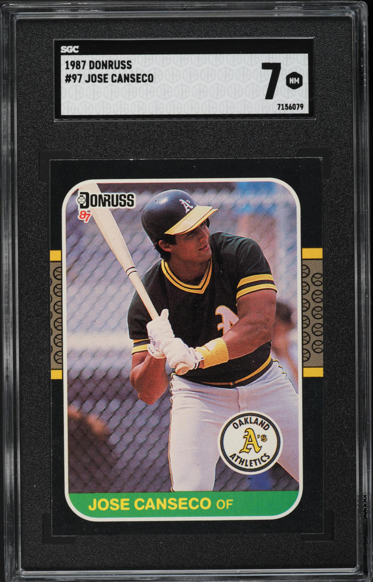 1987 Donruss Jose Canseco ROOKIE #97 SGC 7 NRMT