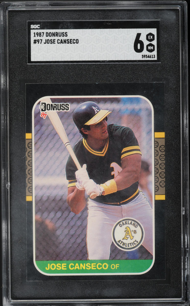 1987 Donruss Jose Canseco ROOKIE #97 SGC 6 EXMT