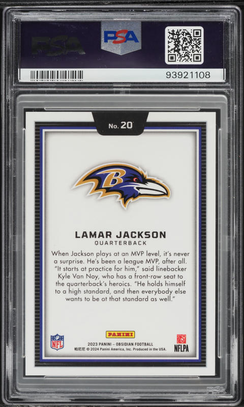 PANINI OBSIDIAN ハーランド colorblast PSA10 Erling Haaland #11 Prices | 2023 Panini Obsidian Black Color Blast
