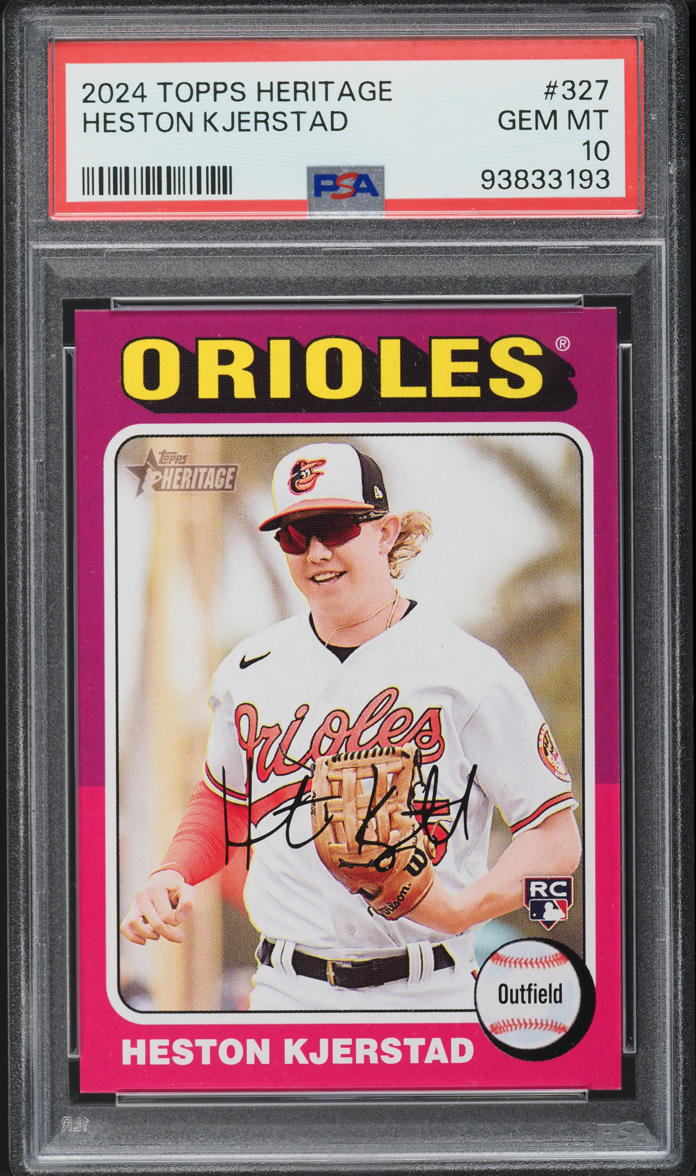 2024 Topps Heritage Heston Kjerstad ROOKIE #327 PSA 10 GEM MINT