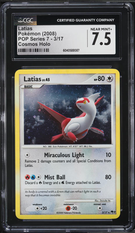 2004 Pokemon EX Trainer Kit Half Deck Holo Latias #4 CGC 7 NRMT on Fanatics Collect 2004 Pokemon EX Trainer Kit Half Deck Holo Latias #4 CGC 7 NRMT on Fanatics Collect