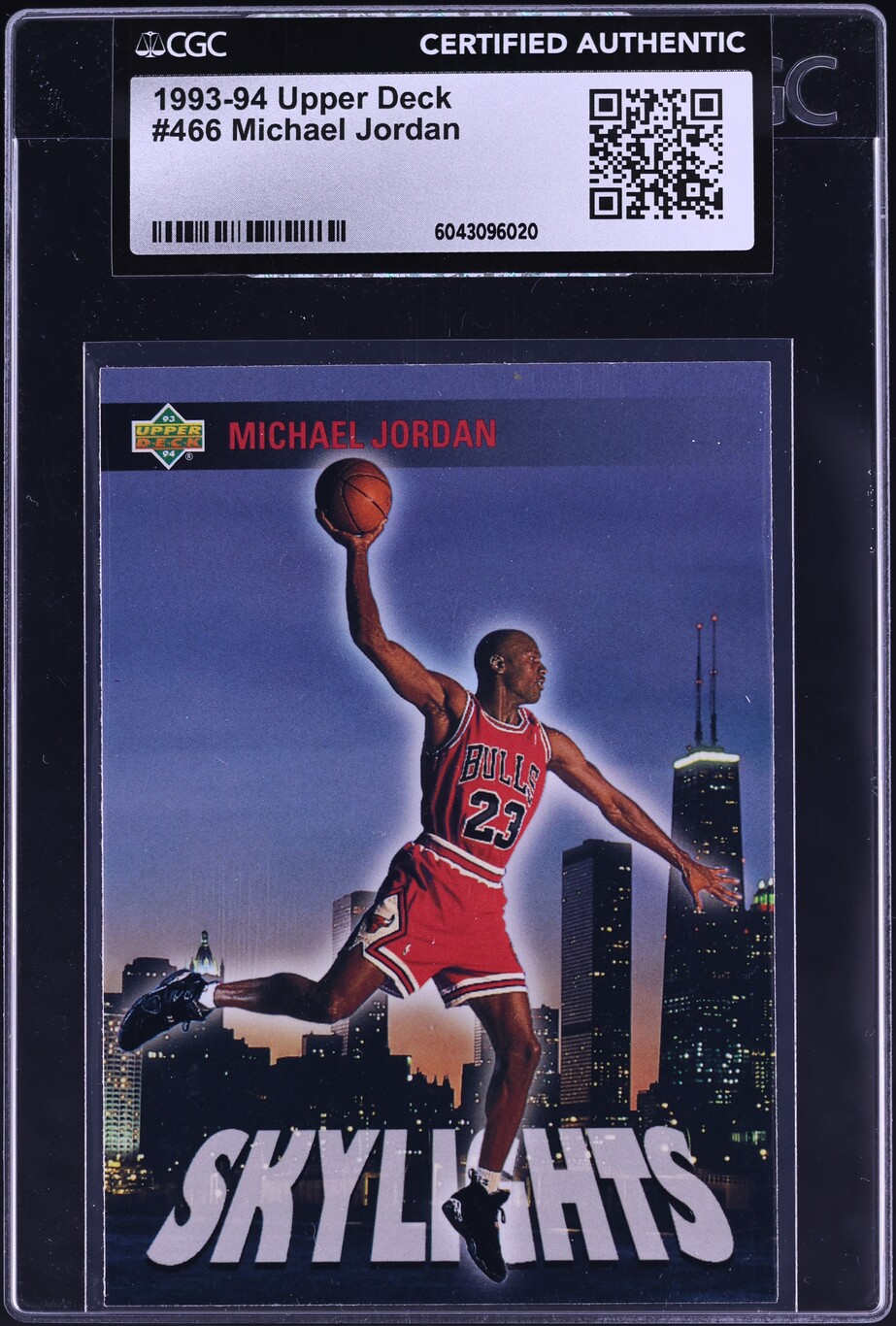 1993 Upper Deck Skylights Michael Jordan #466 CGC AUTH
