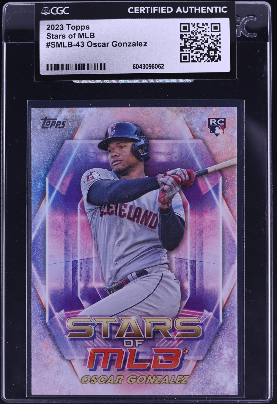 2023 Topps Stars Of MLB Oscar Gonzalez ROOKIE #SMLB-43 CGC AUTH