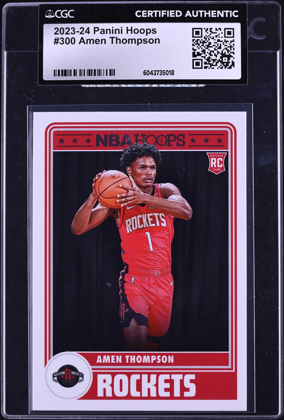 2023 Hoops Amen Thompson ROOKIE #300 CGC AUTH