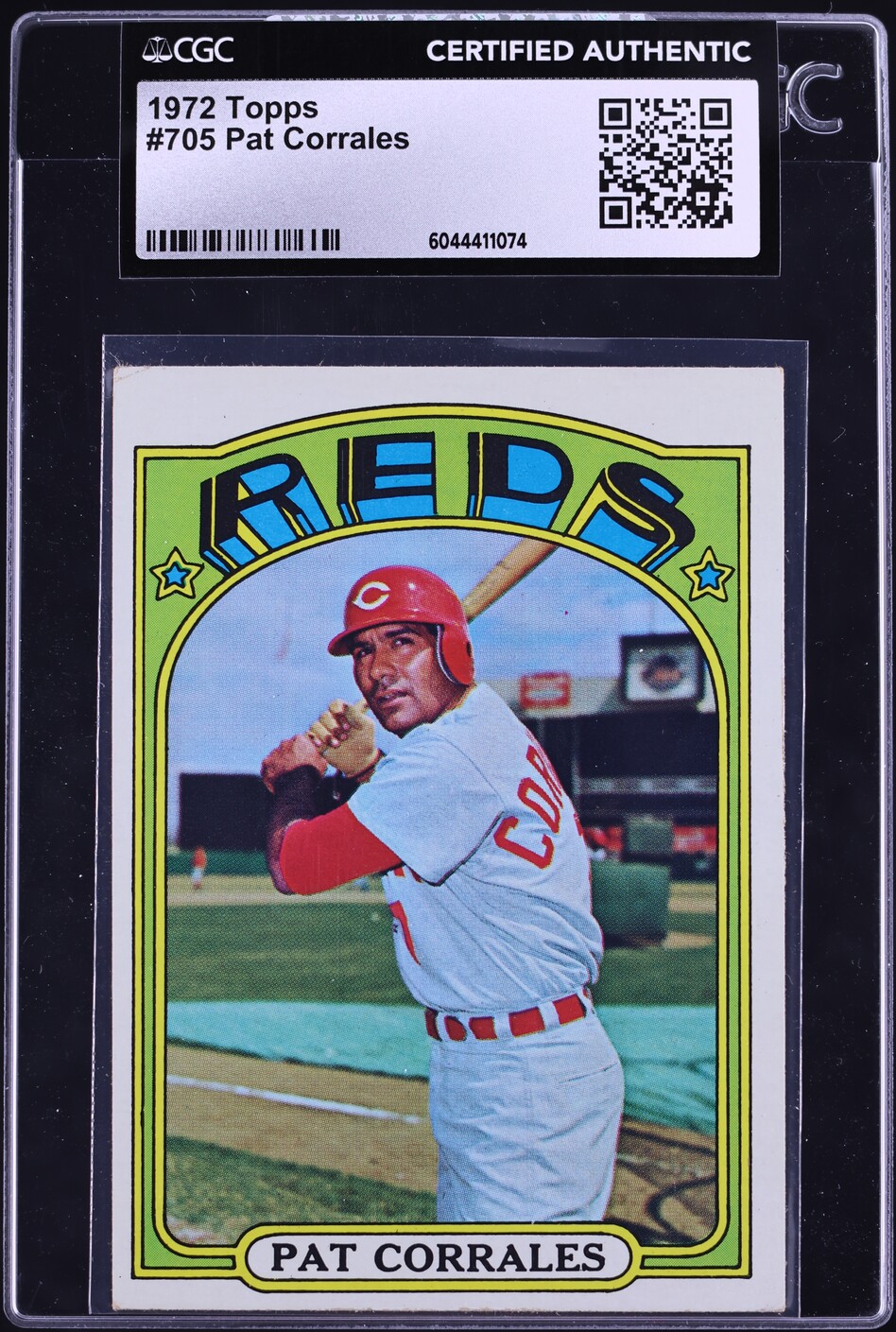 1972 Topps Pat Corrales #705 CGC AUTH