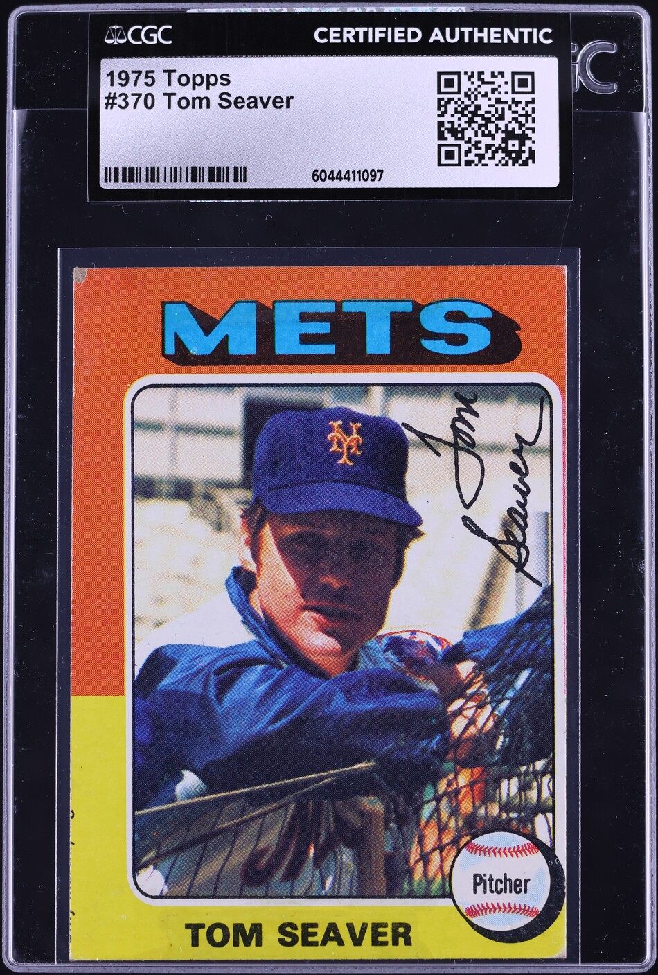 1975 Topps Tom Seaver #370 CGC AUTH