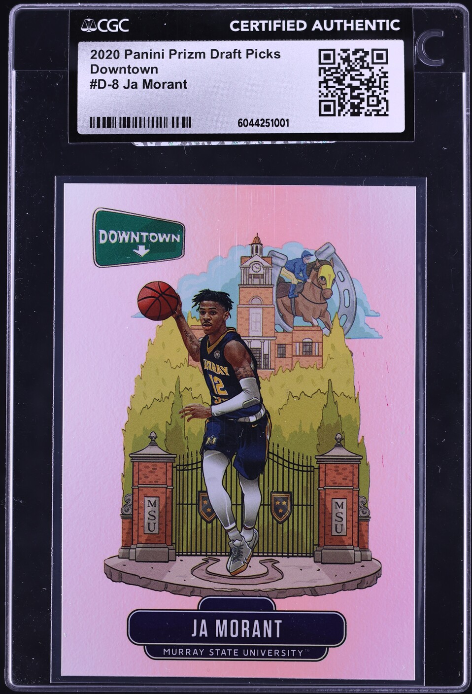 2020 Panini Chronicles Draft Picks Downtown Ja Morant #D-8 CGC AUTH