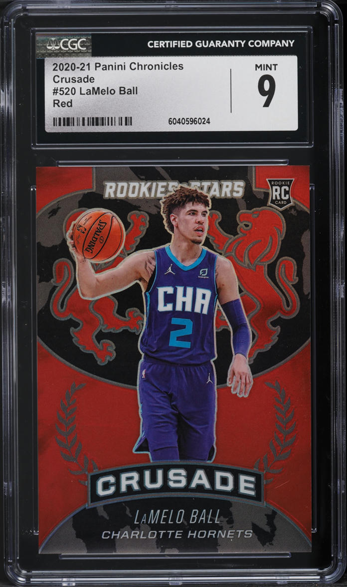 2020 Panini Chronicles Crusade Red LaMelo Ball ROOKIE /149 #520 CGC 9 MINT