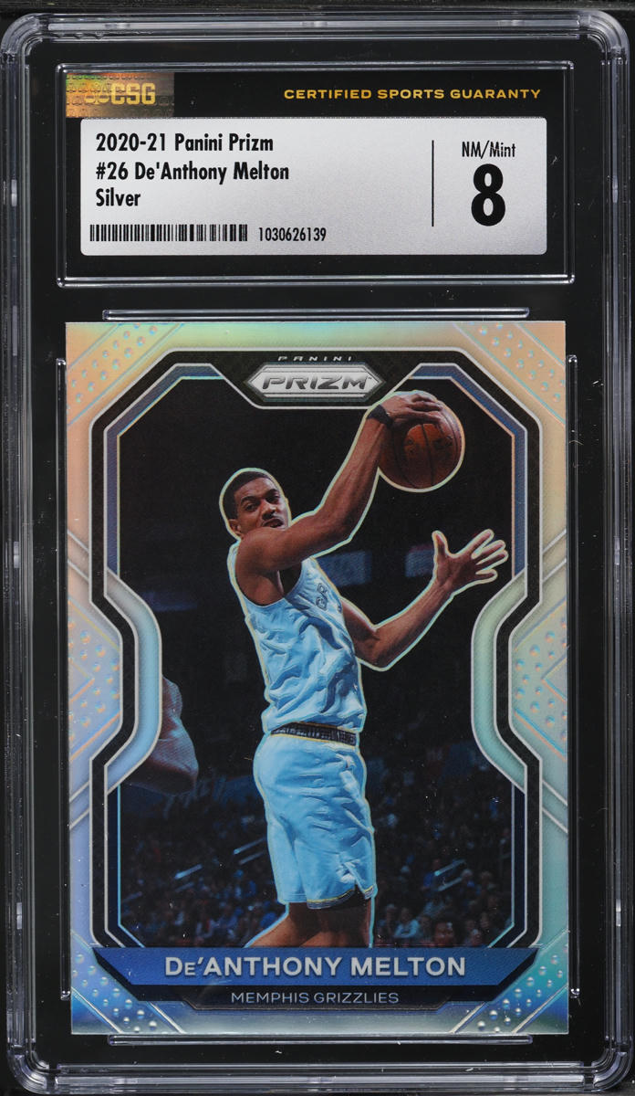 2020 Panini Prizm Silver De'Anthony Melton ROOKIE #26 CSG 8 NM-MT