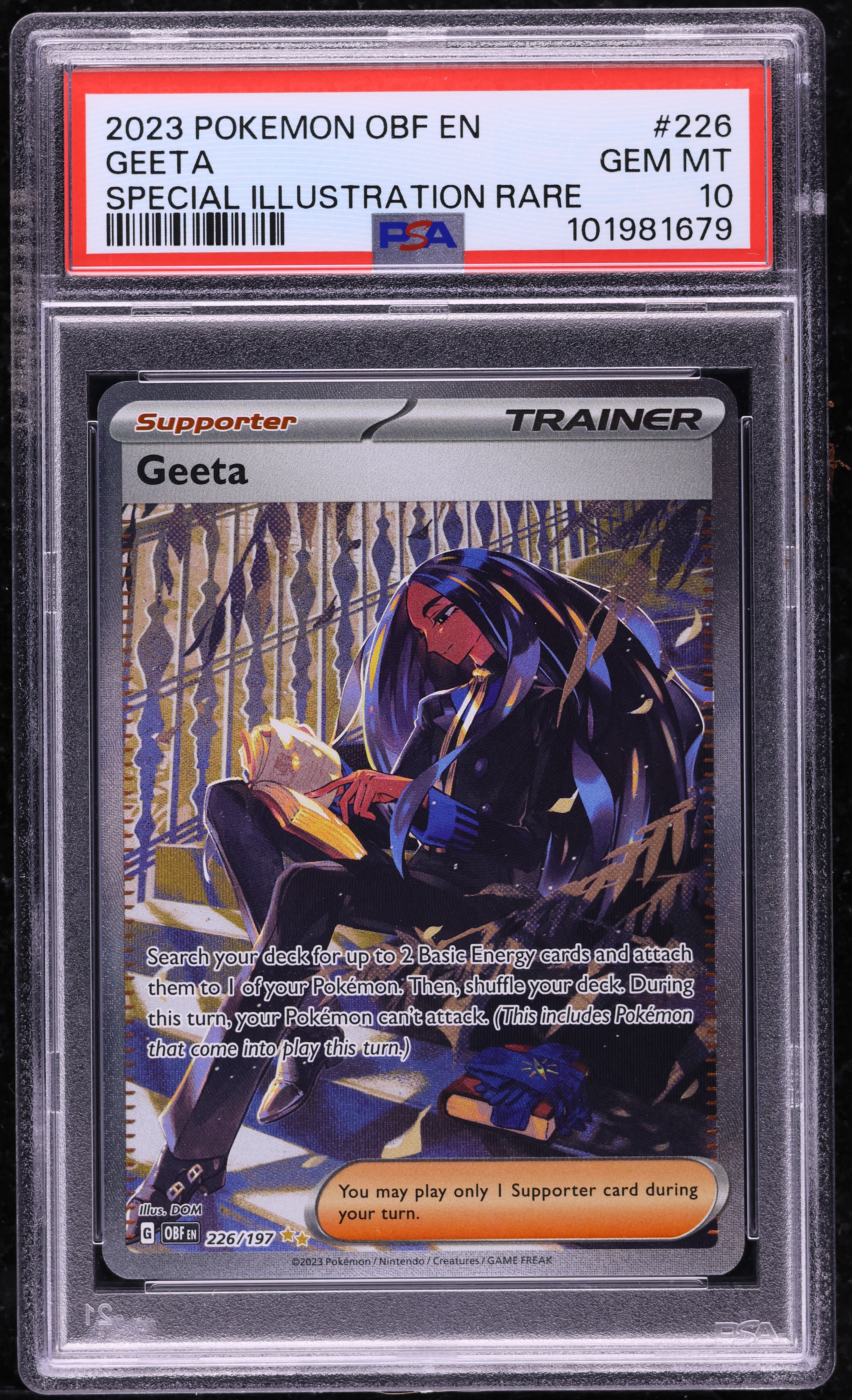 geeta shiny pokemon card Geeta - 226/197 - SV03: Obsidian Flames [ILLUSTRATION RARE]