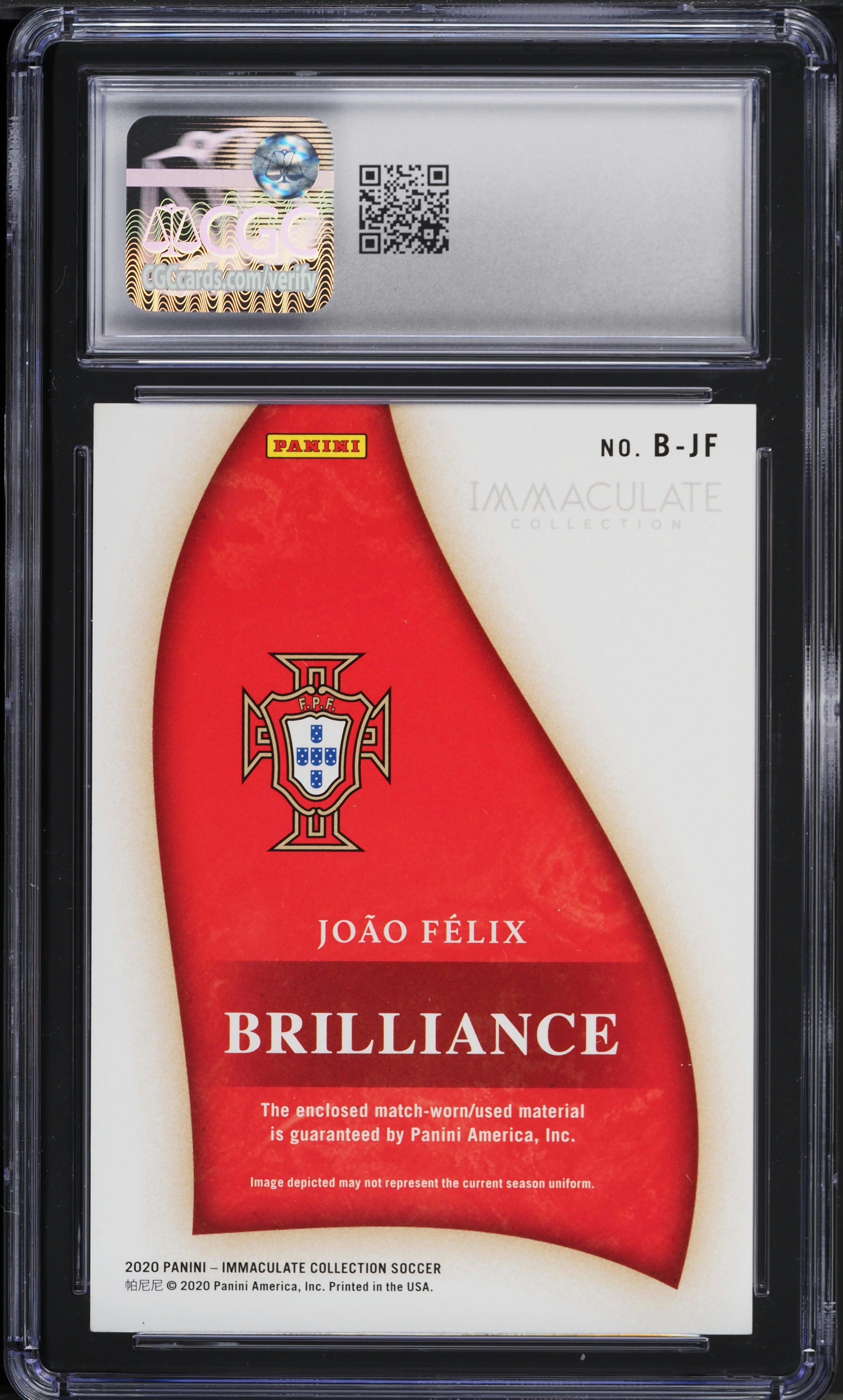 2020 Immaculate Collection Brilliance Bronze Joao Felix PATCH /50