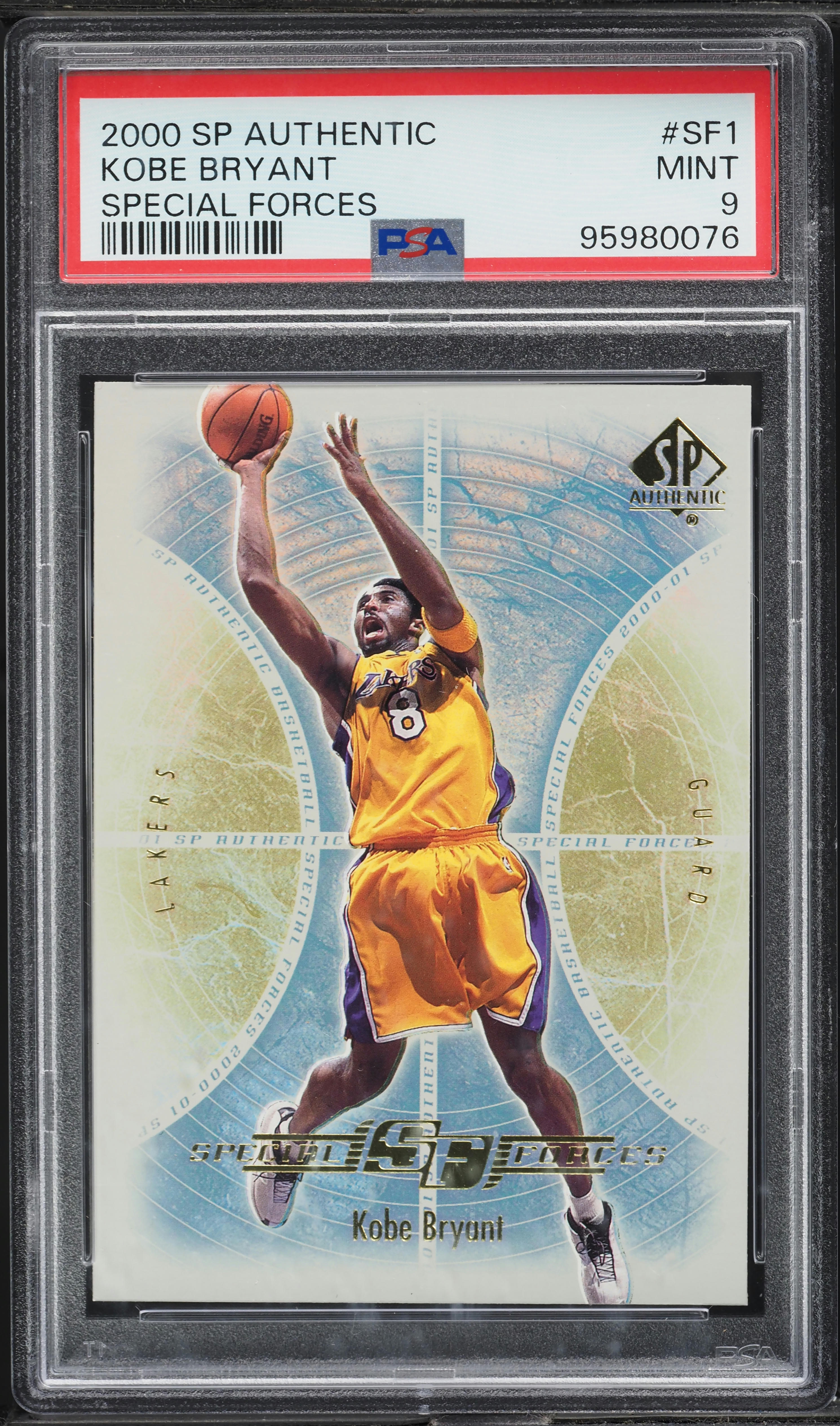2000 SP Authentic Special Forces Kobe Bryant #SF1 PSA 9 MINT on