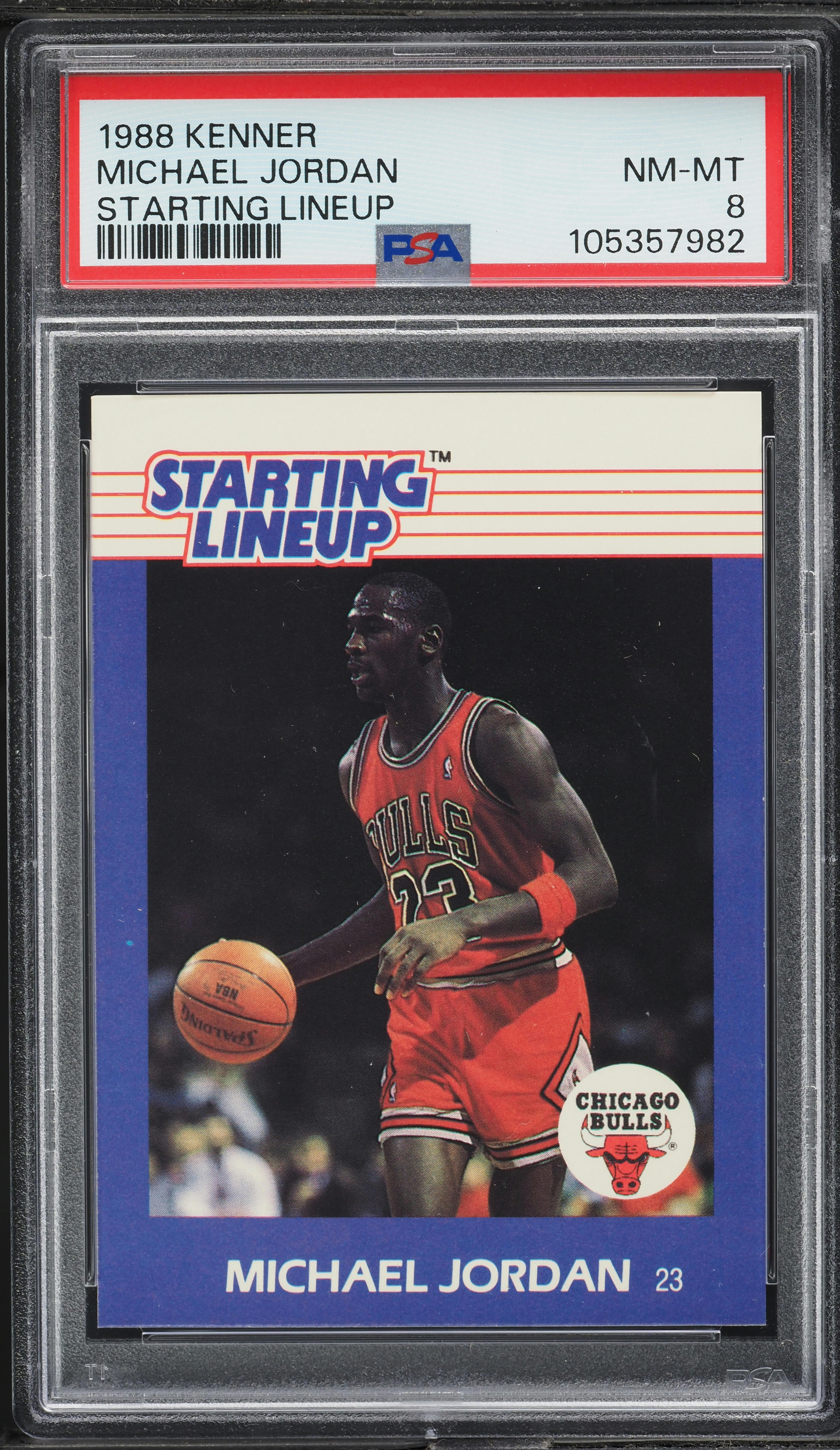 1988 Kenner Starting Lineup Michael Jordan PSA 8 NM-MT on Fanatics
