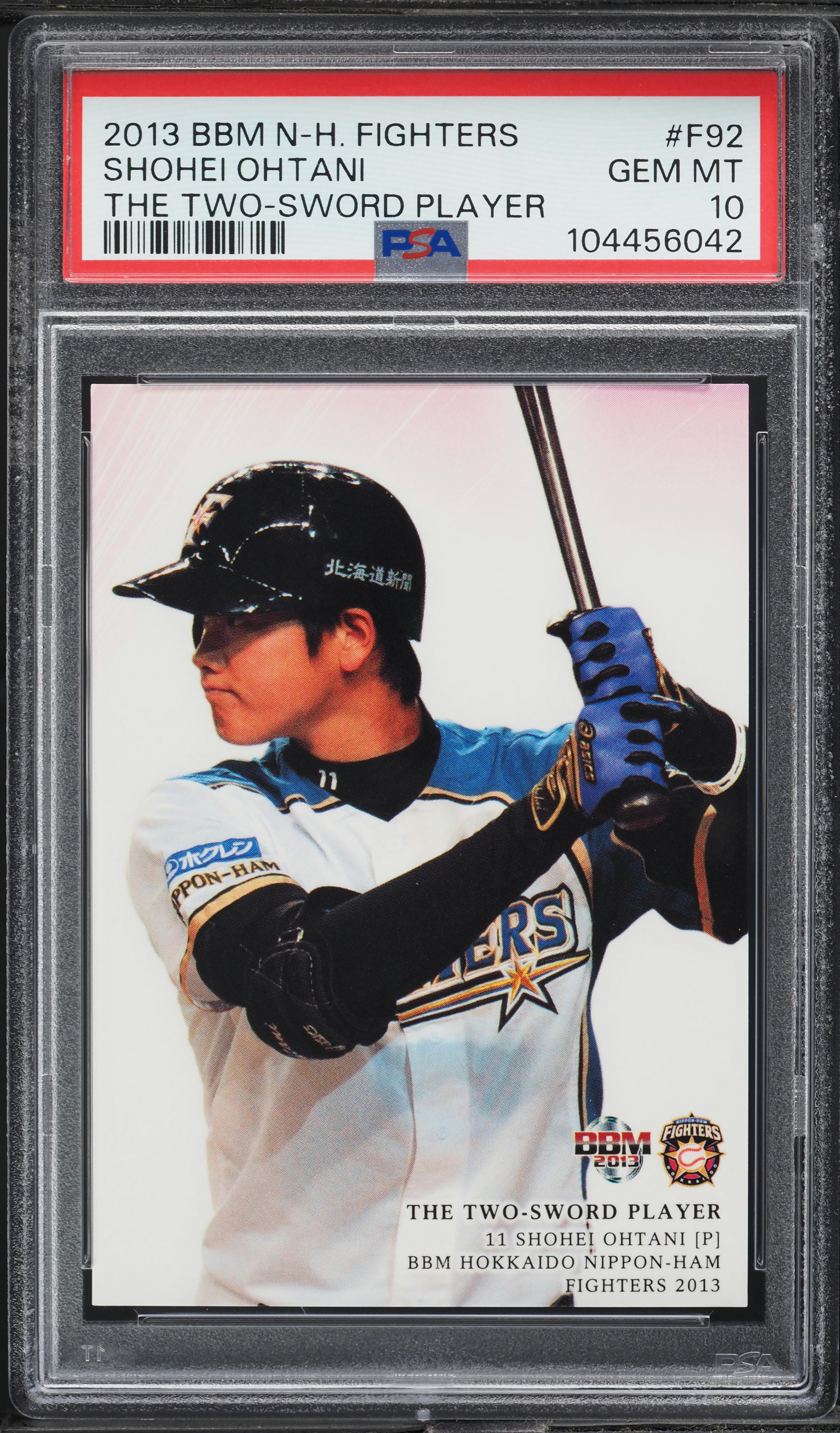 2013 BBM Hokkaido Nippon Ham Fighters Two-Sword Shohei Ohtani
