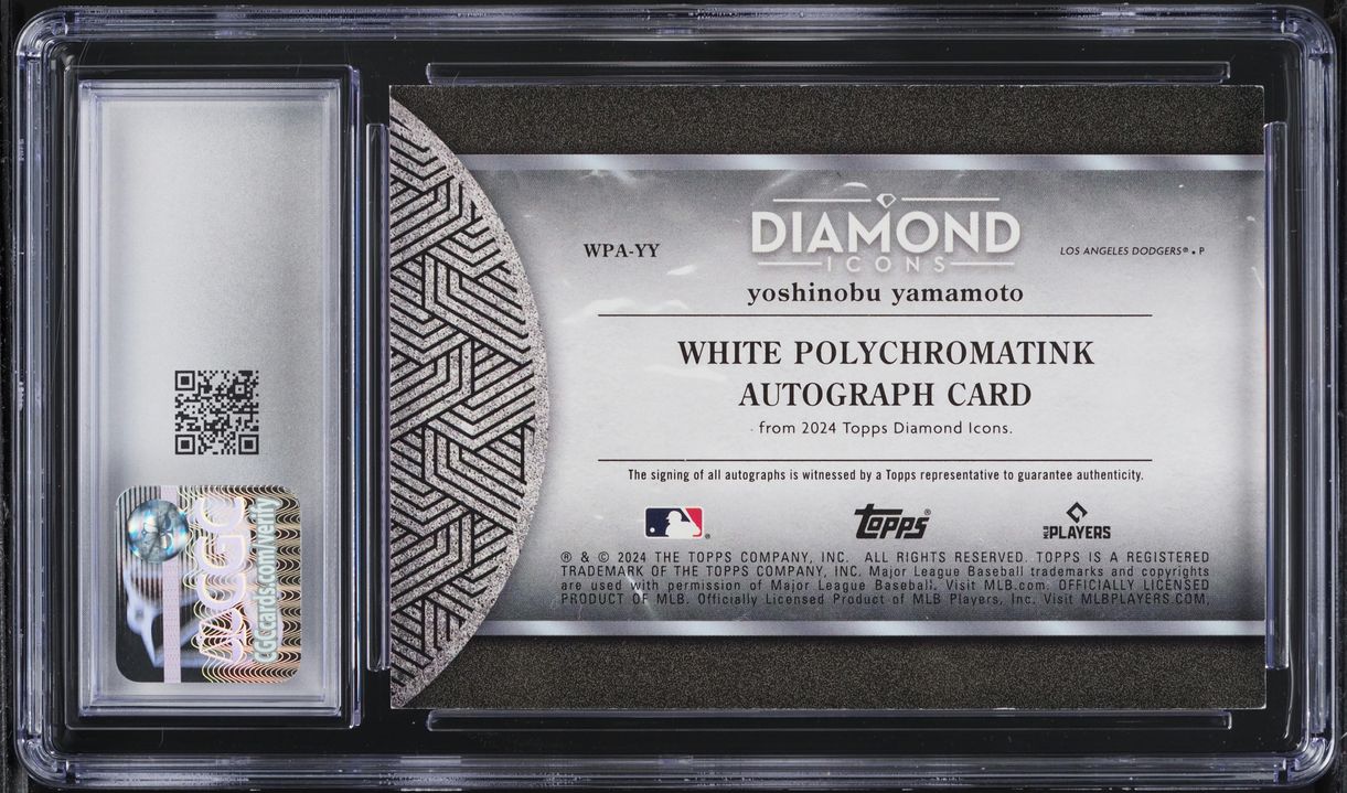 2024 Topps Diamond Icons PolychromatINK Yoshinobu Yamamoto RC AUTO