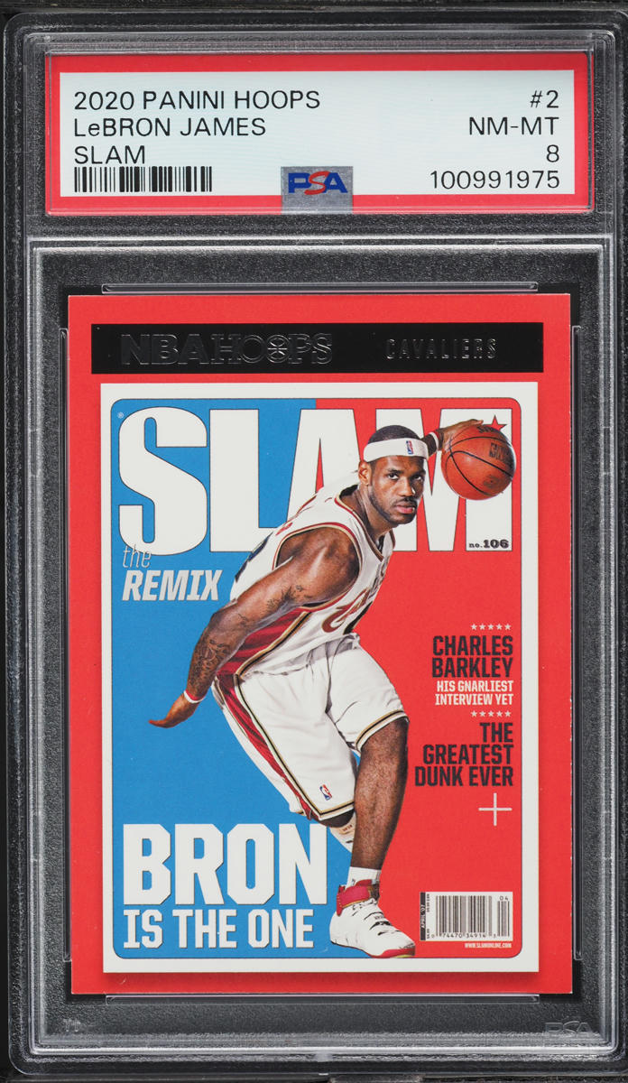 2020 Hoops Slam LeBron James #2 PSA 8 NM-MT