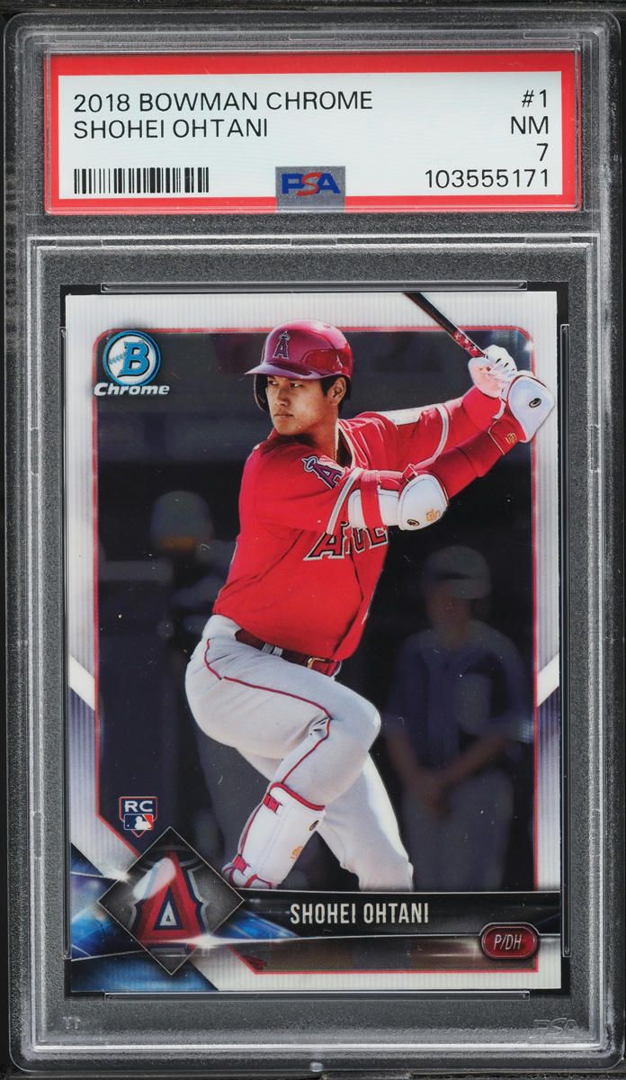 2018 Bowman Chrome Shohei Ohtani ROOKIE #1 PSA 7 NRMT