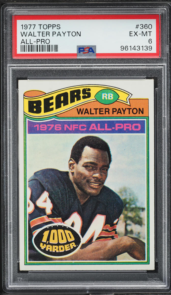 1977 Topps Football Walter Payton ALL-PRO #360 PSA 6 EXMT