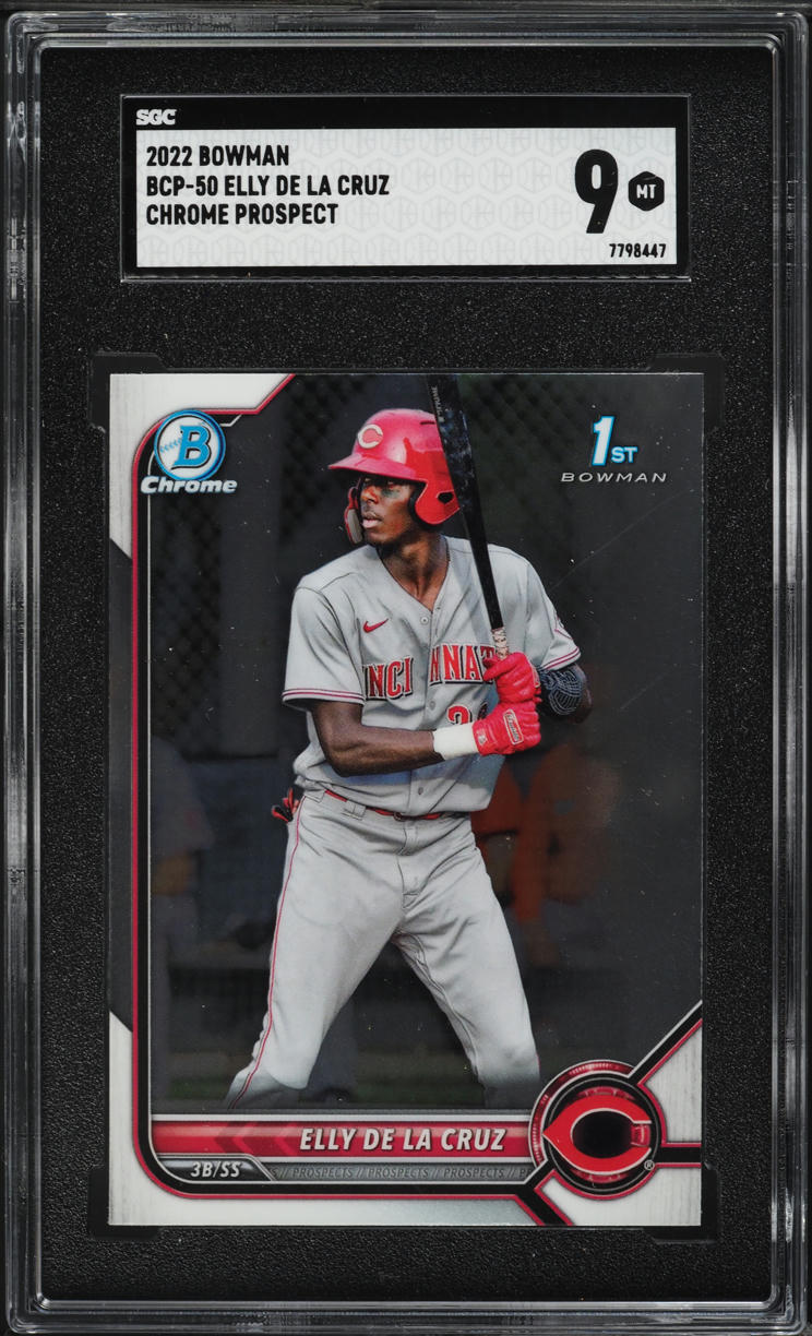 2022 Bowman Chrome Elly De La Cruz PROSPECT #BCP-50 SGC 9 MINT