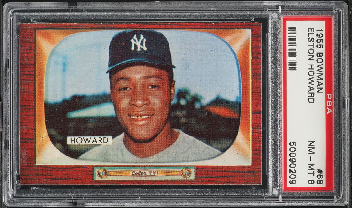 1955 Bowman Elston Howard ROOKIE #68 PSA 8 NM-MT