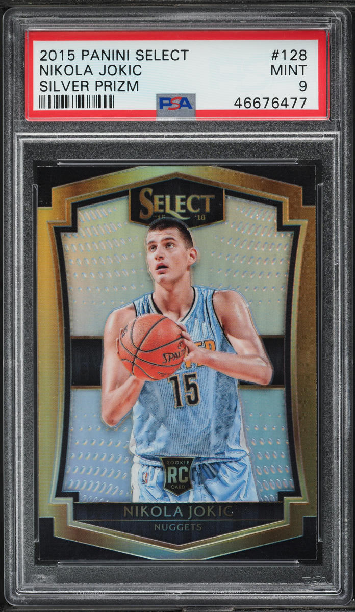 2015 Select Silver Prizm Nikola Jokic ROOKIE #128 PSA 9 MINT on