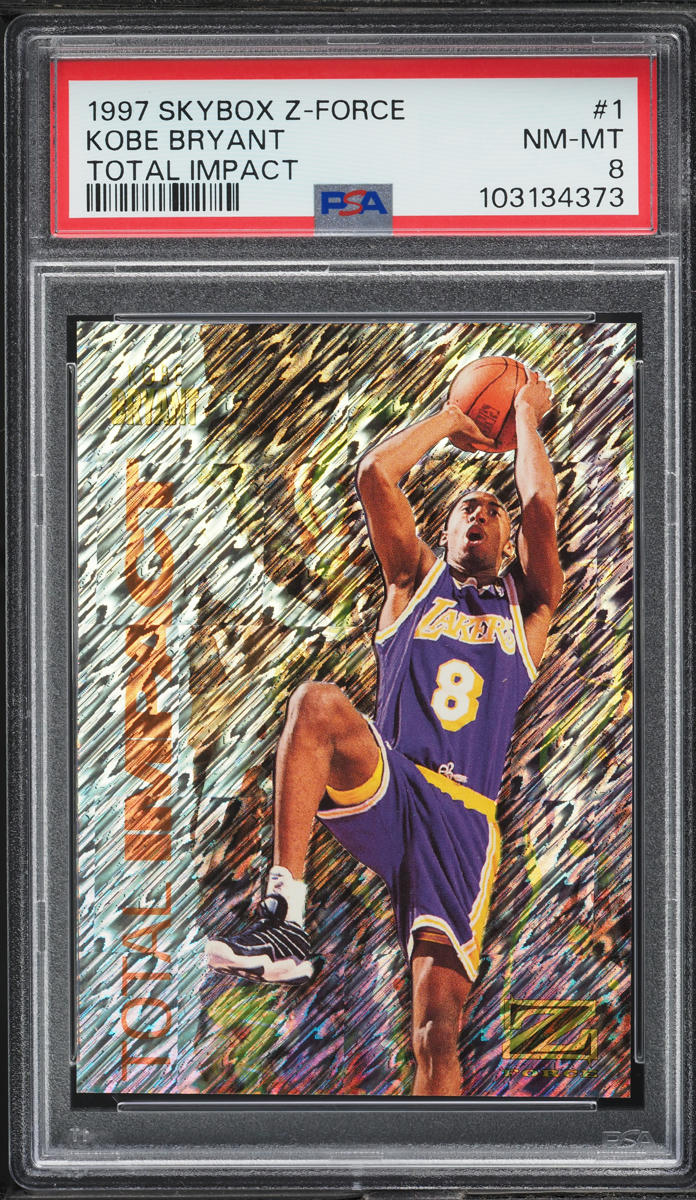 1997 Skybox Z-Force Total Impact Kobe Bryant #1 PSA 8 NM-MT on