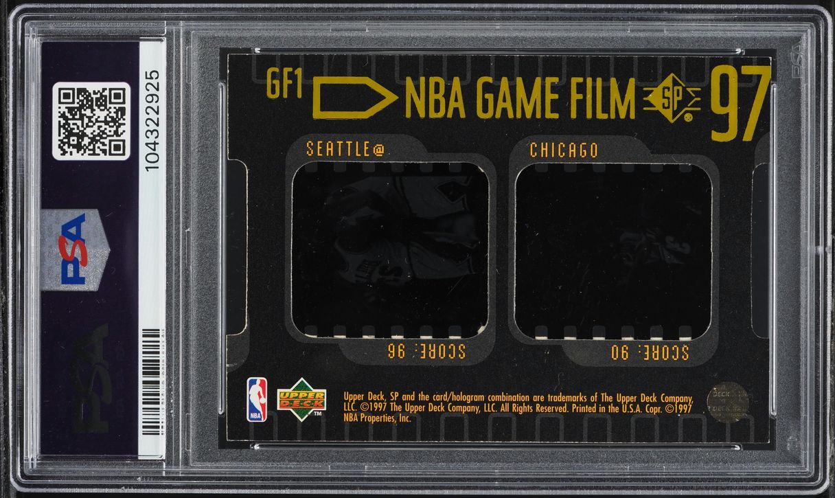 1996 SP Game Film Michael Jordan #GF1 PSA 8 NM-MT