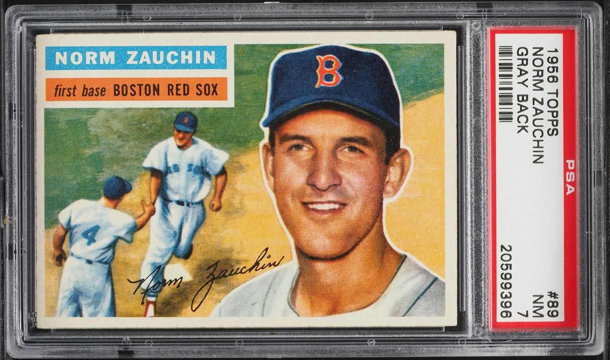 1956 Topps Norm Zauchin #89 PSA 7 NRMT