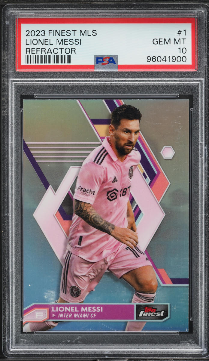 2023 Finest MLS Refractor Lionel Messi #1 PSA 10 GEM MINT