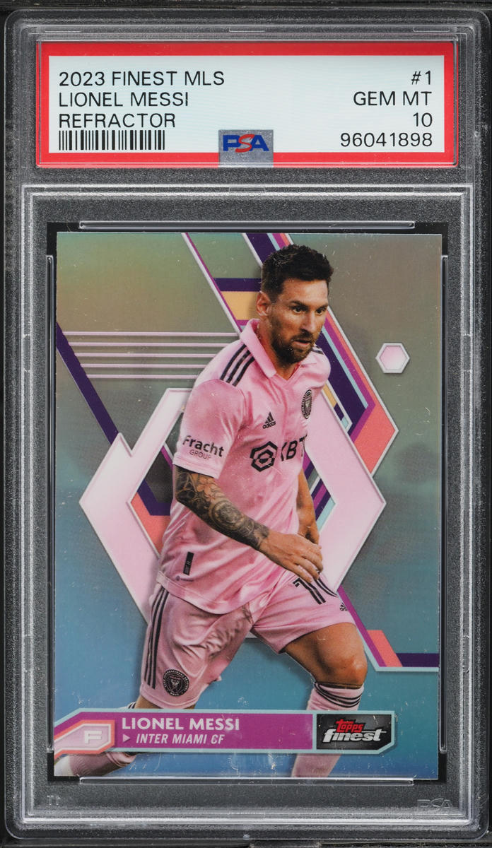 2023 Finest MLS Refractor Lionel Messi #1 PSA 10 GEM MINT