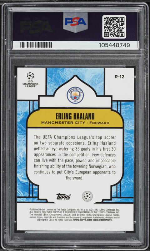 2023 Topps Merlin UEFA Club Competitions Renaissance Erling