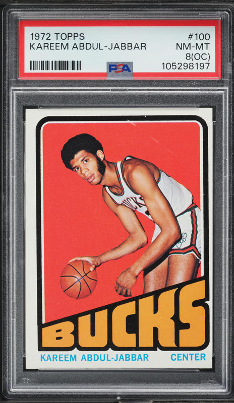 1975 Topps Basketball Kareem Abdul-Jabbar #90 PSA 8 NM-MT on