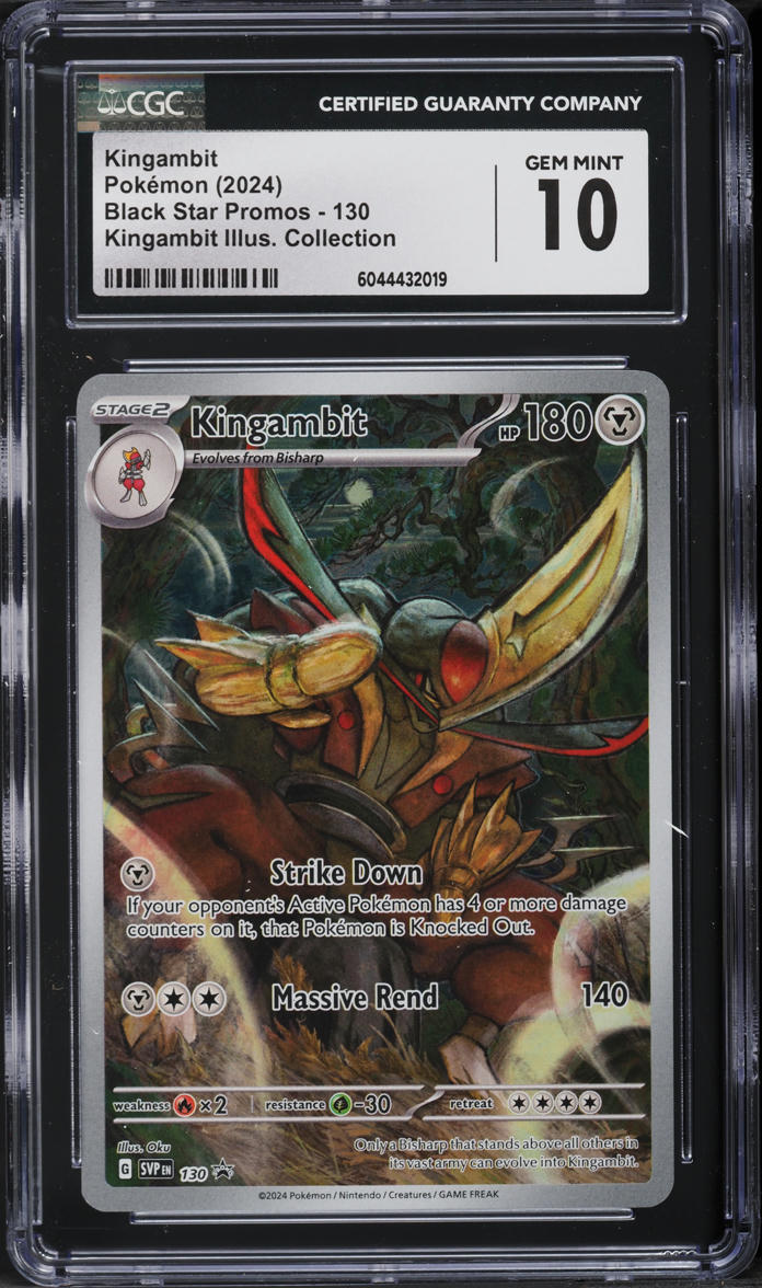2024 Pokemon SV Black Star Promo Illustration Collection Kingambit #130 CGC 10