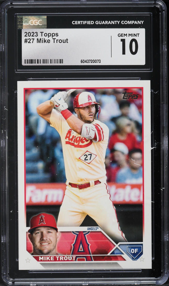 2023 Topps Mike Trout #27 CGC 10 GEM MINT