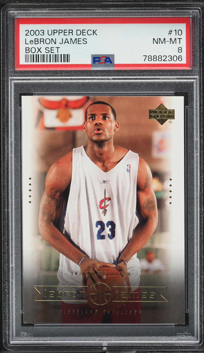 2003 Upper Deck Box Set LeBron James ROOKIE #10 PSA 8 NM-MT