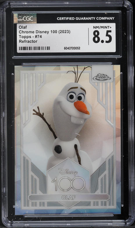 2025 Topps Chrome Disney Olaf #113 CGC 9.5 MINT+ on Fanatics Collect