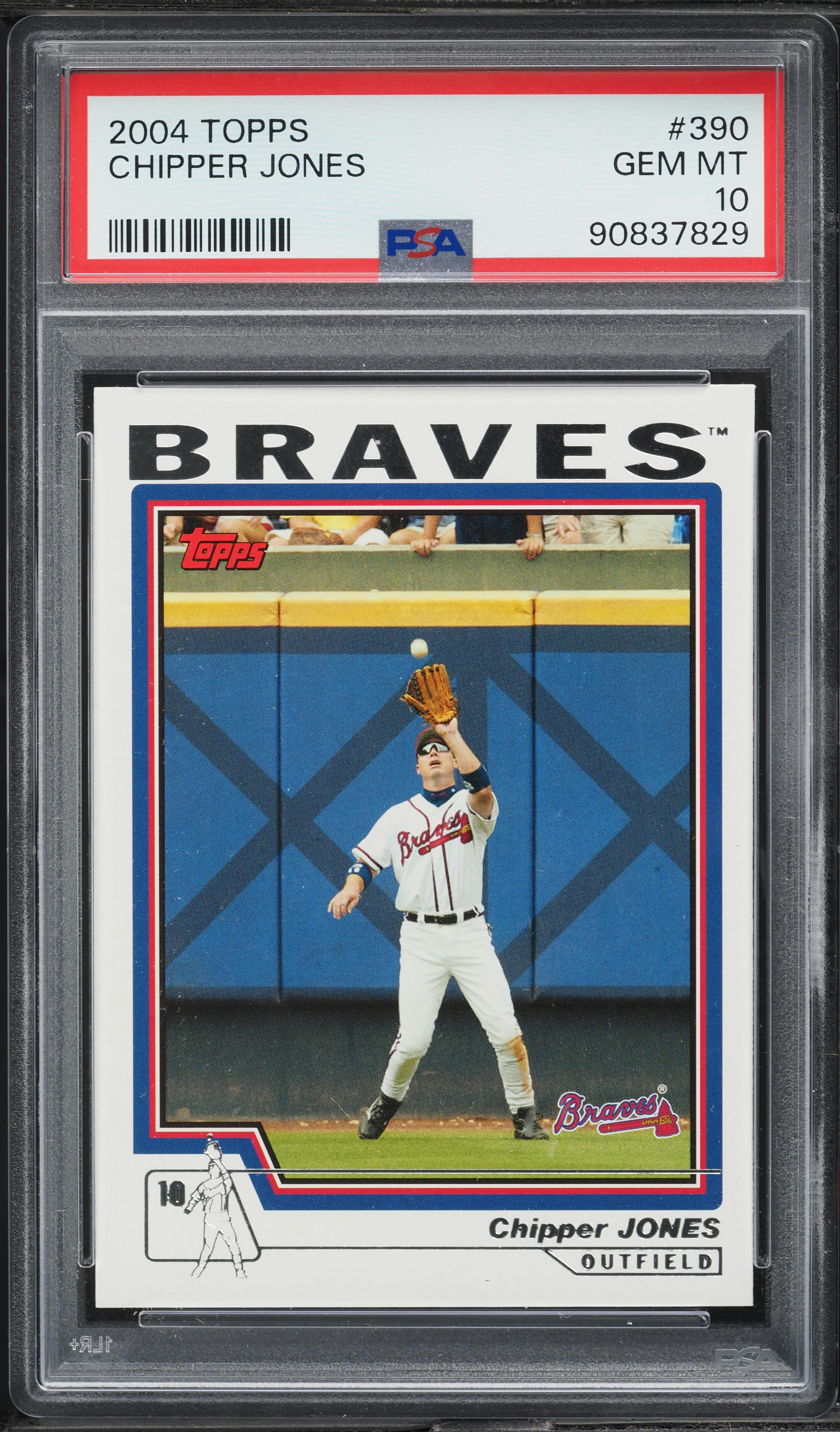 2004 Topps Chipper Jones #390 PSA 10 GEM MINT on Fanatics Collect
