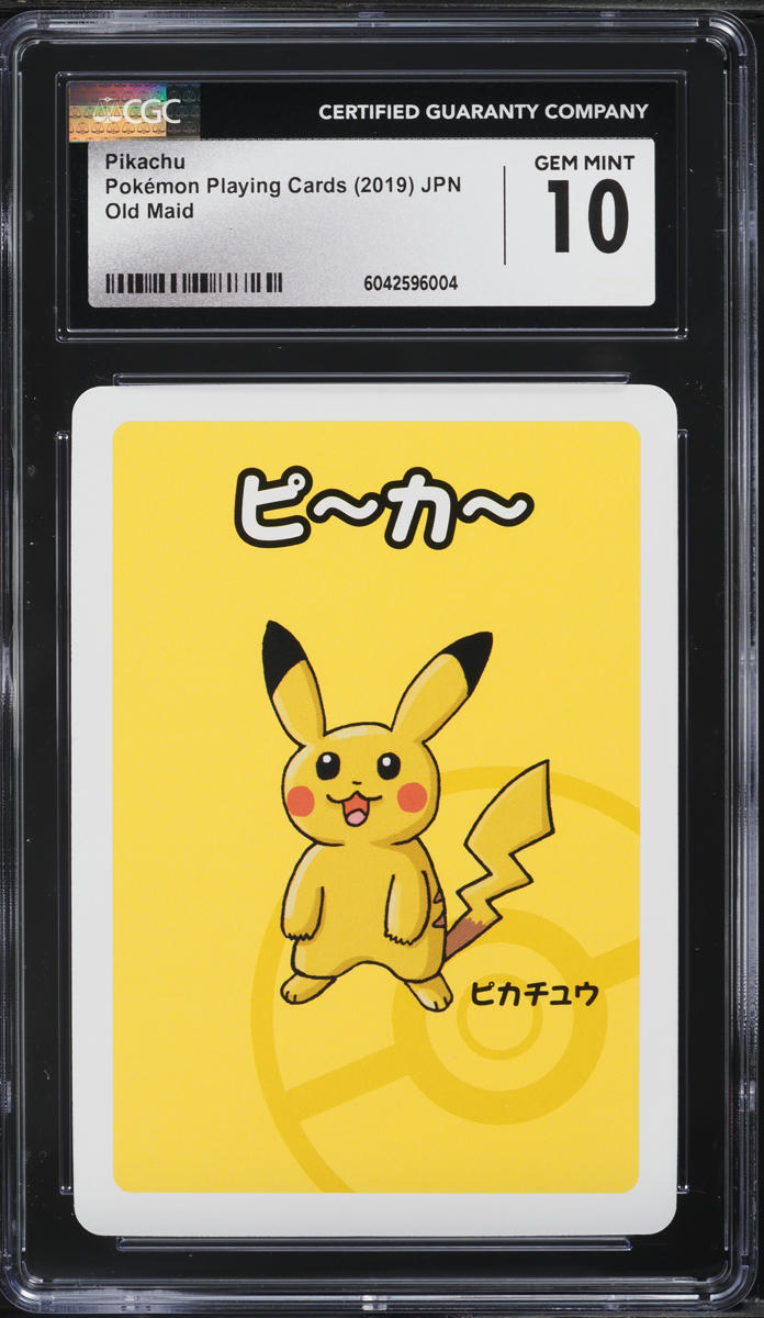 2019 Pokemon Japanese Playing Cards Old Maid Pikachu CGC 10 GEM