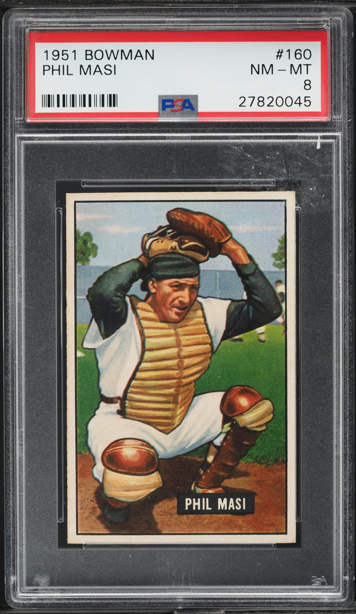 1951 Bowman Phil Masi #160 PSA 8 NM-MT